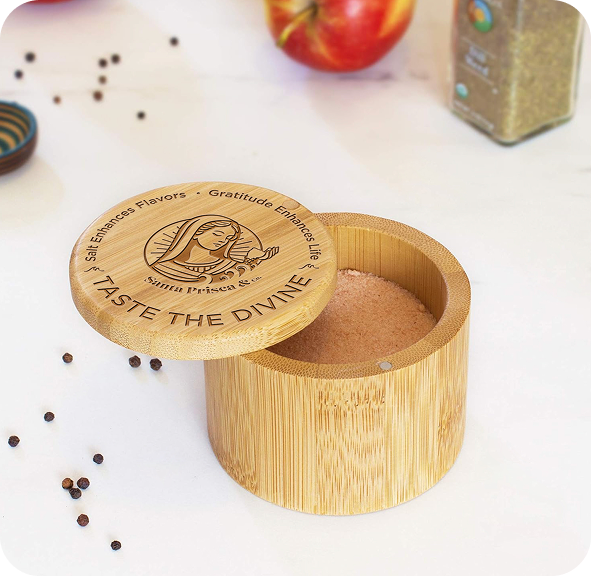 Bamboo Salt Cellar 6 oz