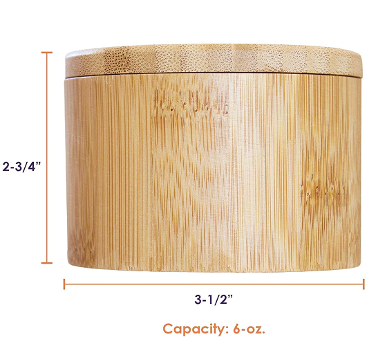 Bamboo Salt Cellar 6 oz