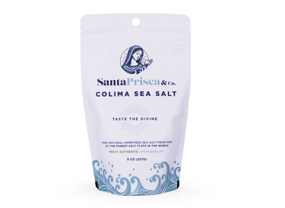 Santa Prisca & Co. Colima Sea Salt 8 oz package.